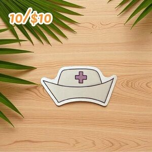 Nurse Hat Sticker – Medical Theme